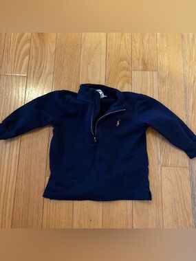 Polo Ralph Lauren Navy Quarter-Zip Pullover Sweatshirt